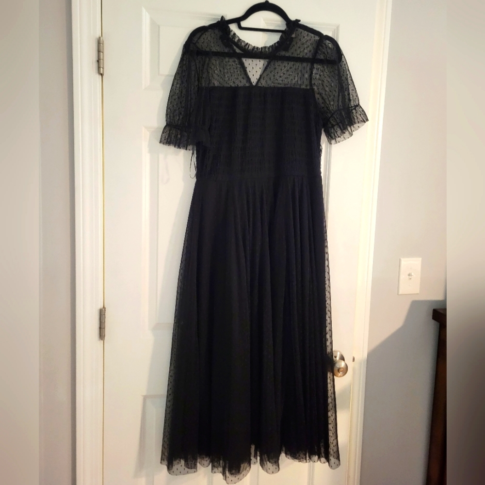 Chelsea28 Ankle Length Black Dress